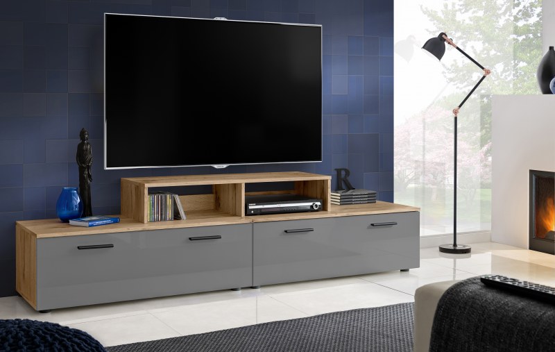 T30-200 + TV Stand - Grey gloss fronts Brand: Generic